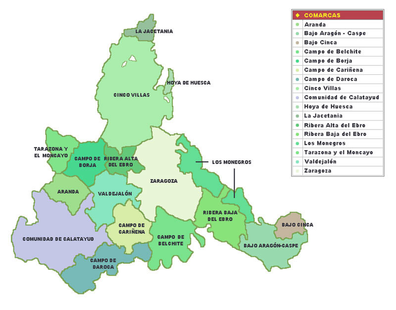 mapa comarcas